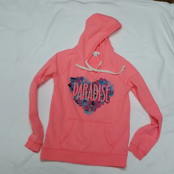 American Eagle Outfitters hoodie coral sz S - Picture 7 of 8